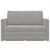 Sofa Bed 110cm Jasnoszary Aksamit