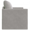 Sofa Bed 110cm Jasnoszary Aksamit