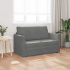 Sofa Bed 110cm Ciemnoszary Aksamit
