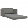 Sofa Bed 110cm Ciemnoszary Aksamit