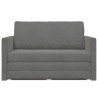 Sofa Bed 110cm Ciemnoszary Aksamit