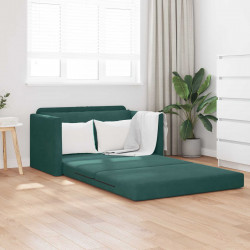 Sofa Bed 110cm Ciemna zieleń Aksamit