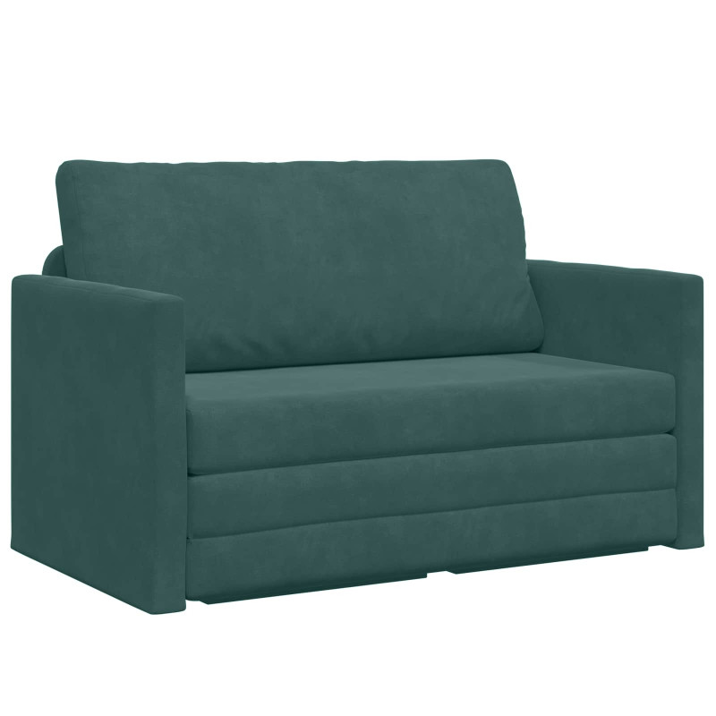 Sofa Bed 110cm Ciemna zieleń Aksamit