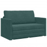 Sofa Bed 110cm Ciemna zieleń Aksamit