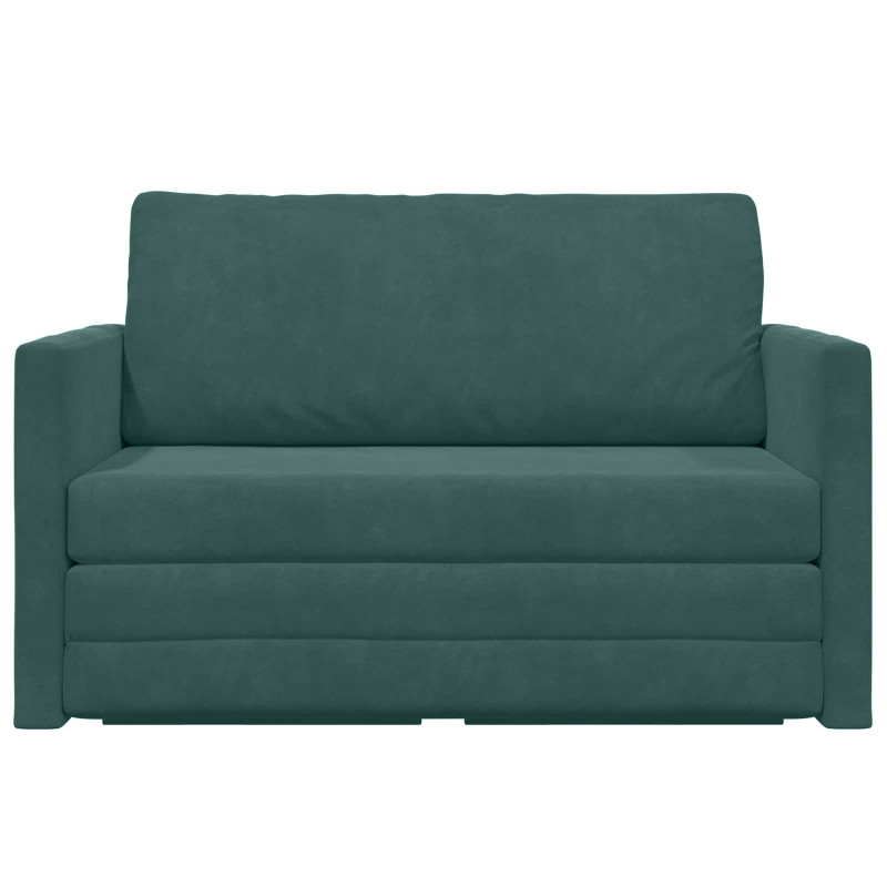 Sofa Bed 110cm Ciemna zieleń Aksamit