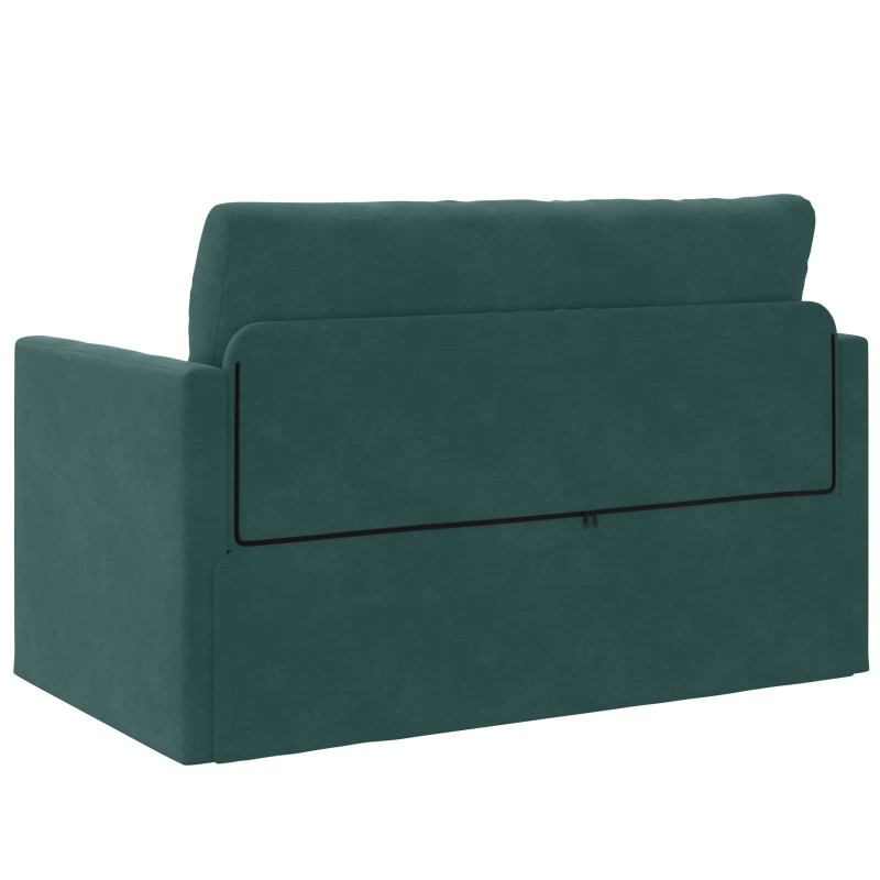Sofa Bed 110cm Ciemna zieleń Aksamit