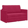 Sofa Bed 110cm Czerwone wino Aksamit