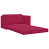 Sofa Bed 110cm Czerwone wino Aksamit
