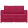 Sofa Bed 110cm Czerwone wino Aksamit