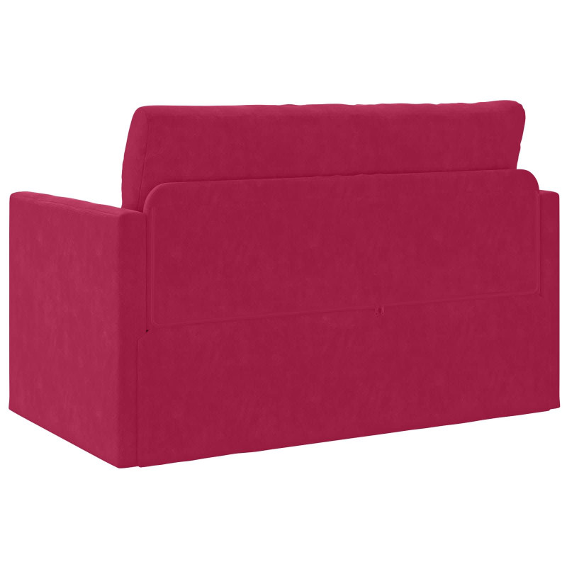 Sofa Bed 110cm Czerwone wino Aksamit