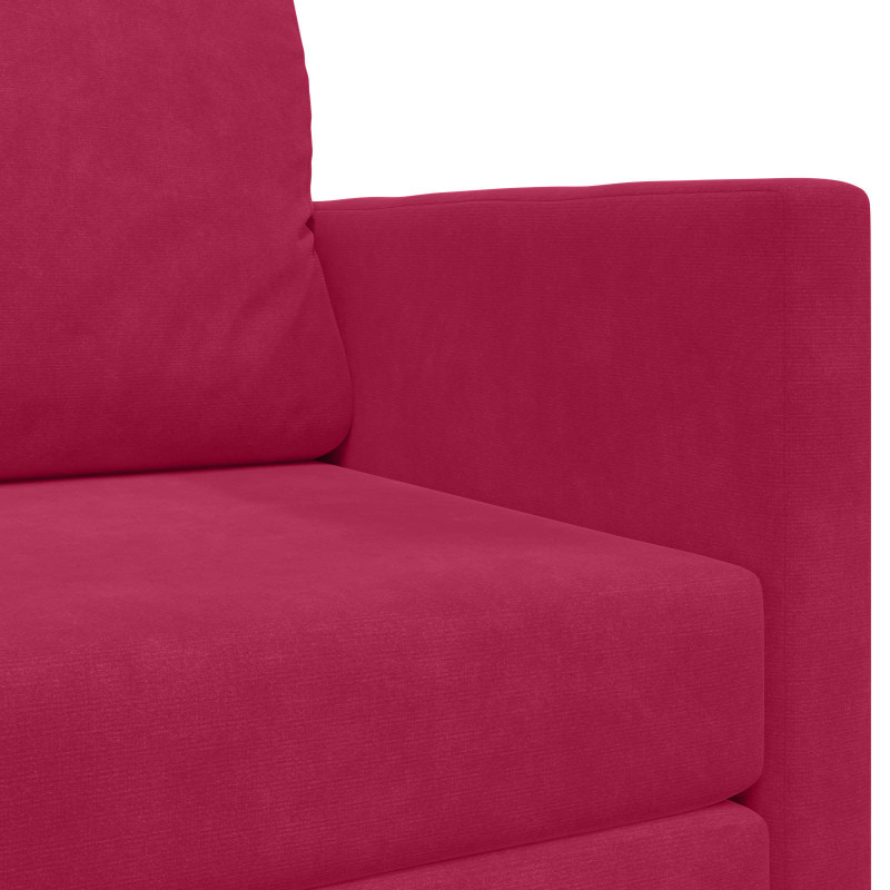 Sofa Bed 110cm Czerwone wino Aksamit