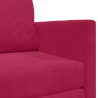 Sofa Bed 110cm Czerwone wino Aksamit