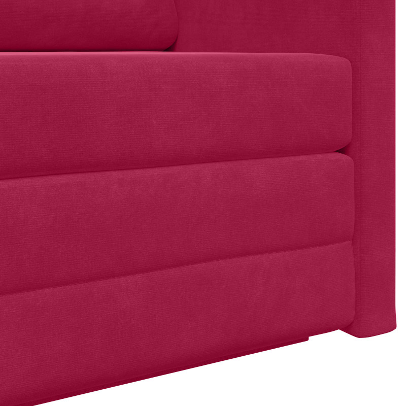 Sofa Bed 110cm Czerwone wino Aksamit