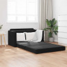 Sofa Bed 110cm Czarny Aksamit