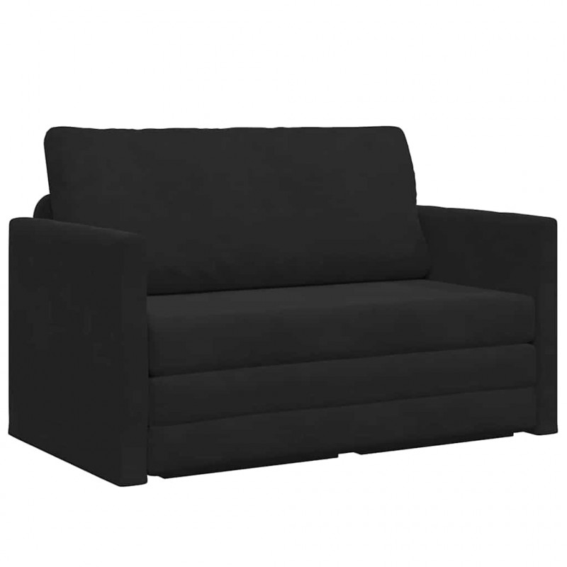Sofa Bed 110cm Czarny Aksamit