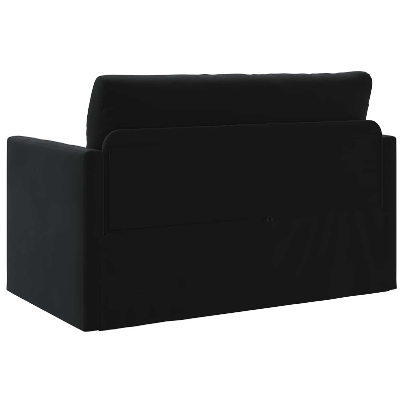 Sofa Bed 110cm Czarny Aksamit