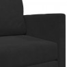 Sofa Bed 110cm Czarny Aksamit