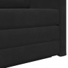 Sofa Bed 110cm Czarny Aksamit