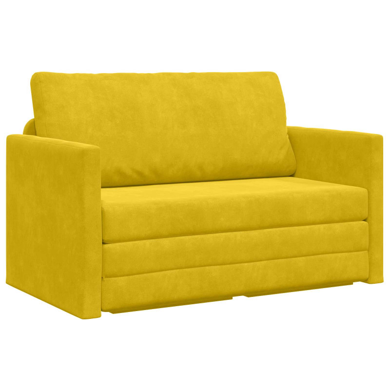 Sofa Bed 110cm Żółty słonecznik Aksamit