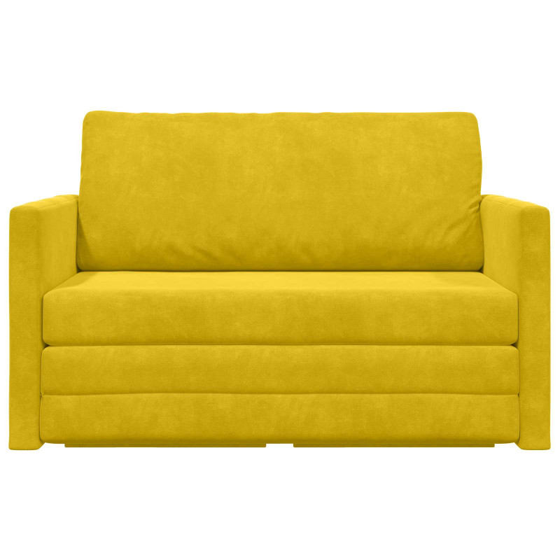 Sofa Bed 110cm Żółty słonecznik Aksamit