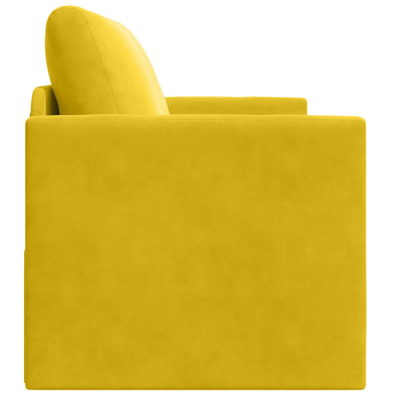 Sofa Bed 110cm Żółty słonecznik Aksamit
