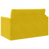 Sofa Bed 110cm Żółty słonecznik Aksamit