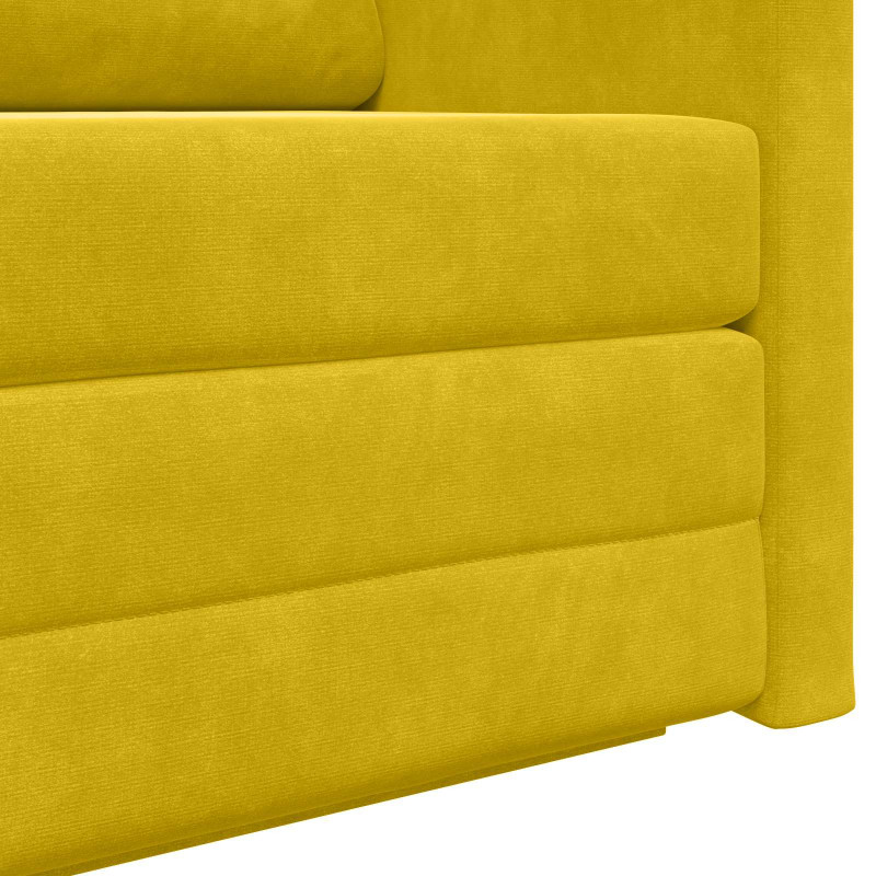 Sofa Bed 110cm Żółty słonecznik Aksamit