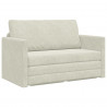 Sofa Bed 110cm Kremowy Aksamit