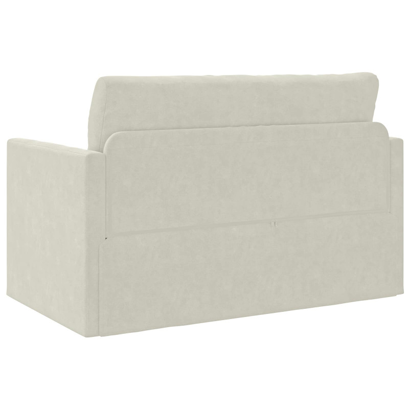 Sofa Bed 110cm Kremowy Aksamit