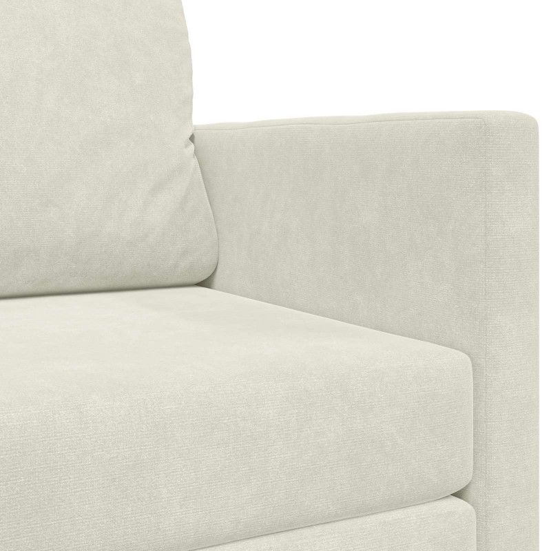 Sofa Bed 110cm Kremowy Aksamit