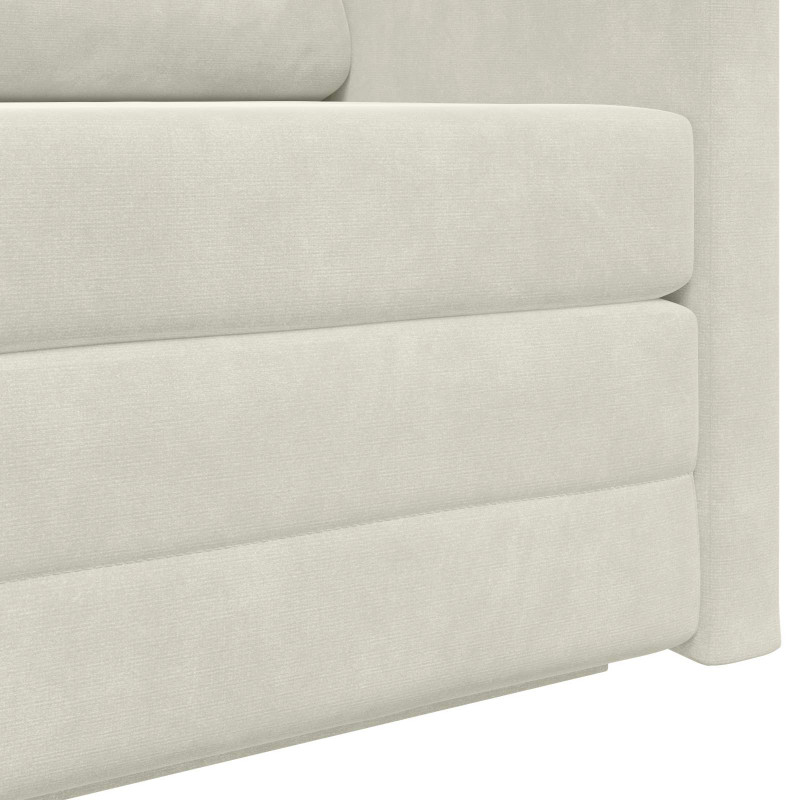 Sofa Bed 110cm Kremowy Aksamit