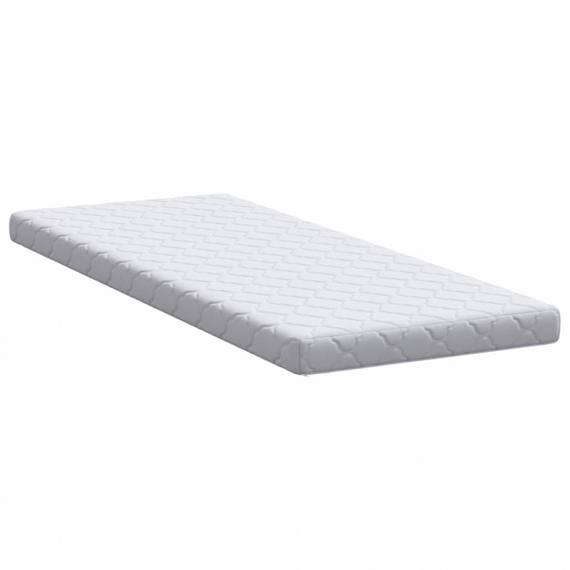 Materac Biały 70 x 200 cm Tkanina żakardowa