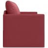 Sofa Bed 110cm Czerwone wino Sztuczna skóra
