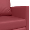 Sofa Bed 110cm Czerwone wino Sztuczna skóra