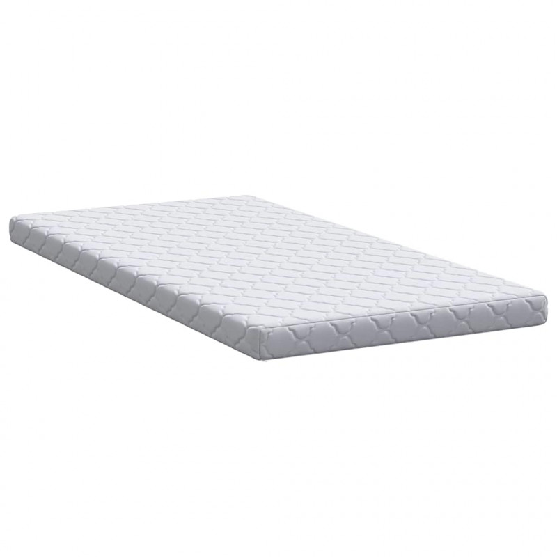 Materac Biały 90 x 190 cm Tkanina żakardowa