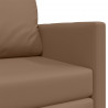 Sofa Bed 110cm Cappuccino Sztuczna skóra