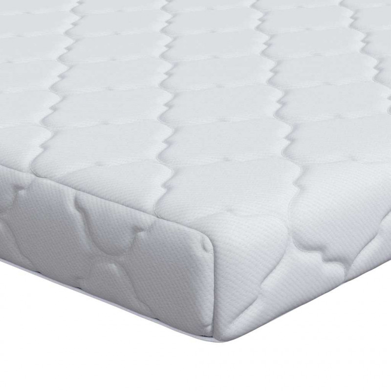 Materac Biały 90 x 200 cm Tkanina żakardowa