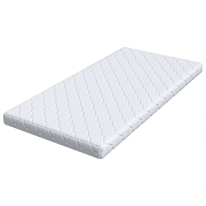 Materac Biały 90 x 200 cm Tkanina żakardowa