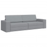 Sofa Bed 200cm Jasnoszary tkanina