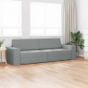 Sofa Bed 200cm Jasnoszary tkanina