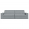 Sofa Bed 200cm Jasnoszary tkanina