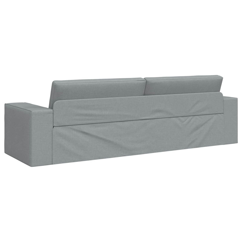Sofa Bed 200cm Jasnoszary tkanina