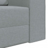 Sofa Bed 200cm Jasnoszary tkanina