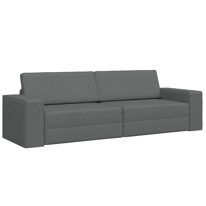 Sofa Bed 200cm Ciemnoszary tkanina