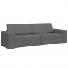 Sofa Bed 200cm Ciemnoszary tkanina