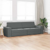 Sofa Bed 200cm Ciemnoszary tkanina