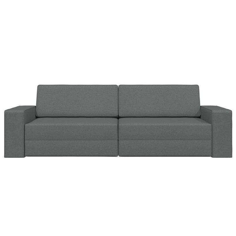 Sofa Bed 200cm Ciemnoszary tkanina