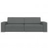 Sofa Bed 200cm Ciemnoszary tkanina