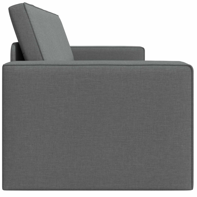 Sofa Bed 200cm Ciemnoszary tkanina