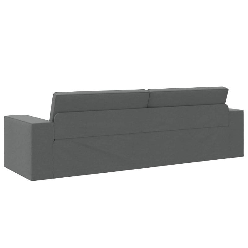 Sofa Bed 200cm Ciemnoszary tkanina